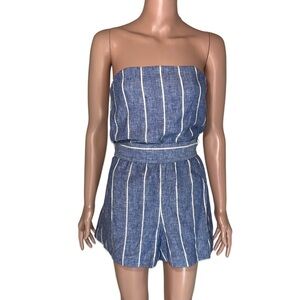 Alice + Olivia Striped Romper Jumpsuit